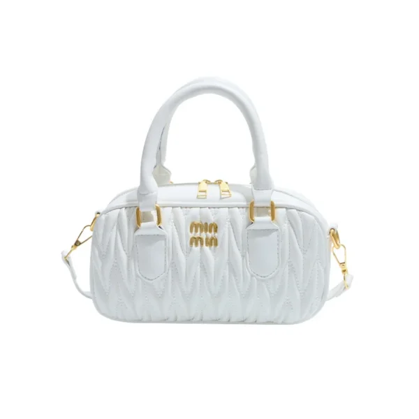 Luxury Pleated Pillow Bag – Versatile Bowling-Style Shoulder & Crossbody Handbag for Women