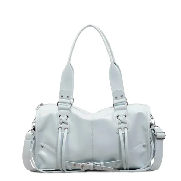 Spring Korean-Style Vintage Biker Shoulder Tote – Fashion Sweet-Cool Large-Capacity Women’s Bag