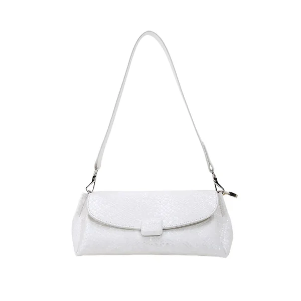 Luxury Glossy Baguette Bag – High-End Small Shoulder & Underarm Handbag