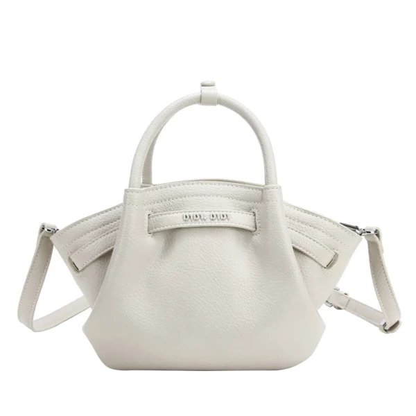 Luxury Soft Leather Basket-Style Tote Bag – High-End Large-Capacity Handbag Wholesale