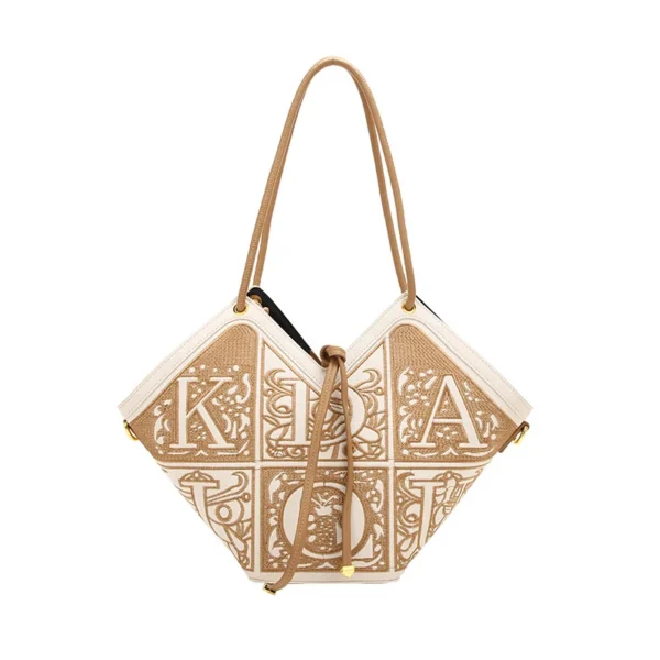 Luxury Chinese Embroidered Winged Tote Bag – Vintage Large-Capacity Underarm Handbag Wholesale