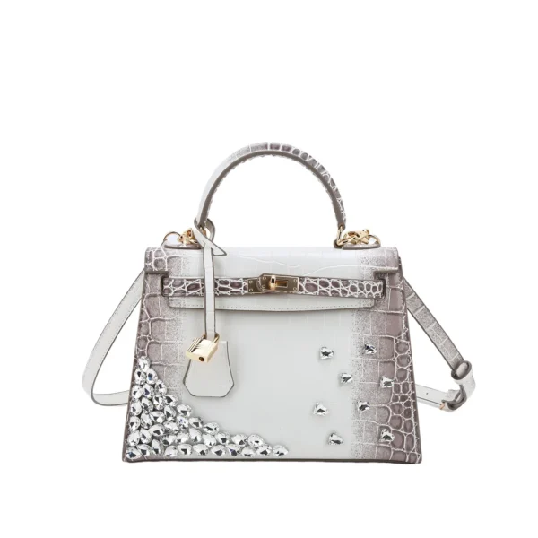 Light Luxury Women's Diamond-Encrusted Evening Kelly Bag — Premium Wholesale Handbag