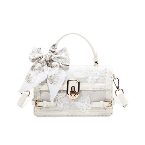 Luxury Fairy Lace Box Bag – High-End Butterfly Embroidered Small Square Bag Wholesale